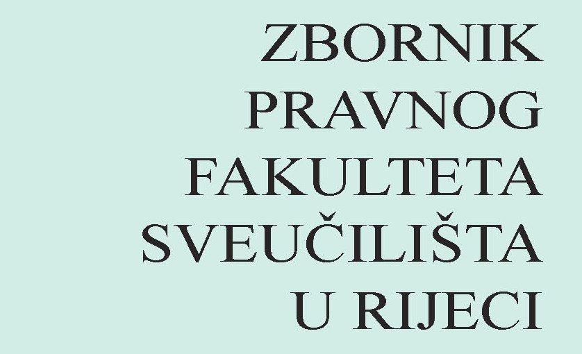 Zbornik Pravnog fakulteta Sveučilišta u Rijeci
