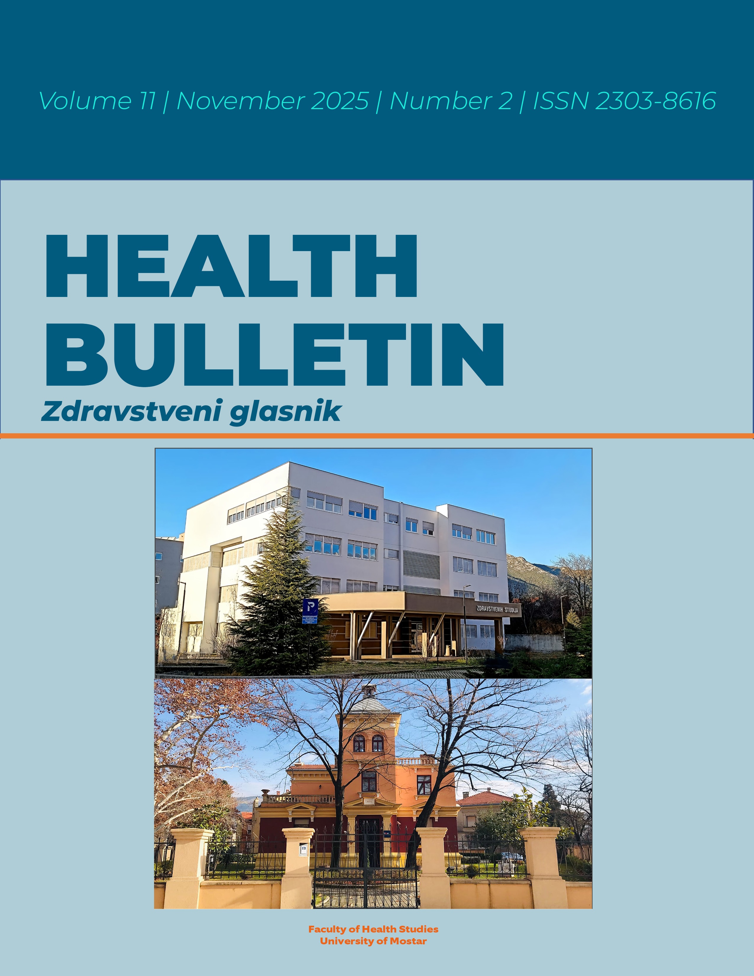 					Pogledaj Svezak 11 Br. 2 (2025): Zdravstveni glasnik, Vol. 11, No. 2, 2025.
				